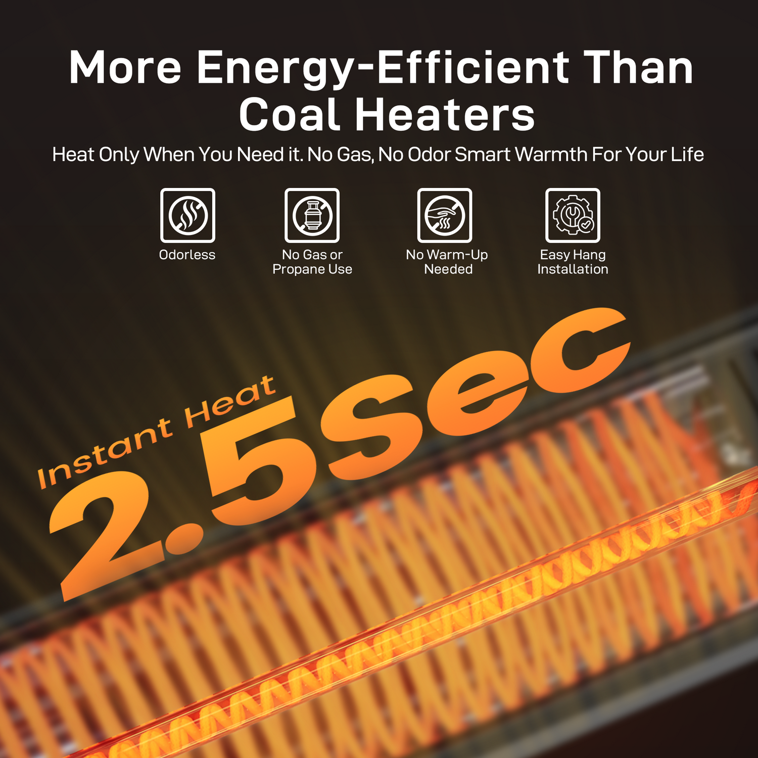 CozyRay-600 Outdoor Infrared Heater 1500W