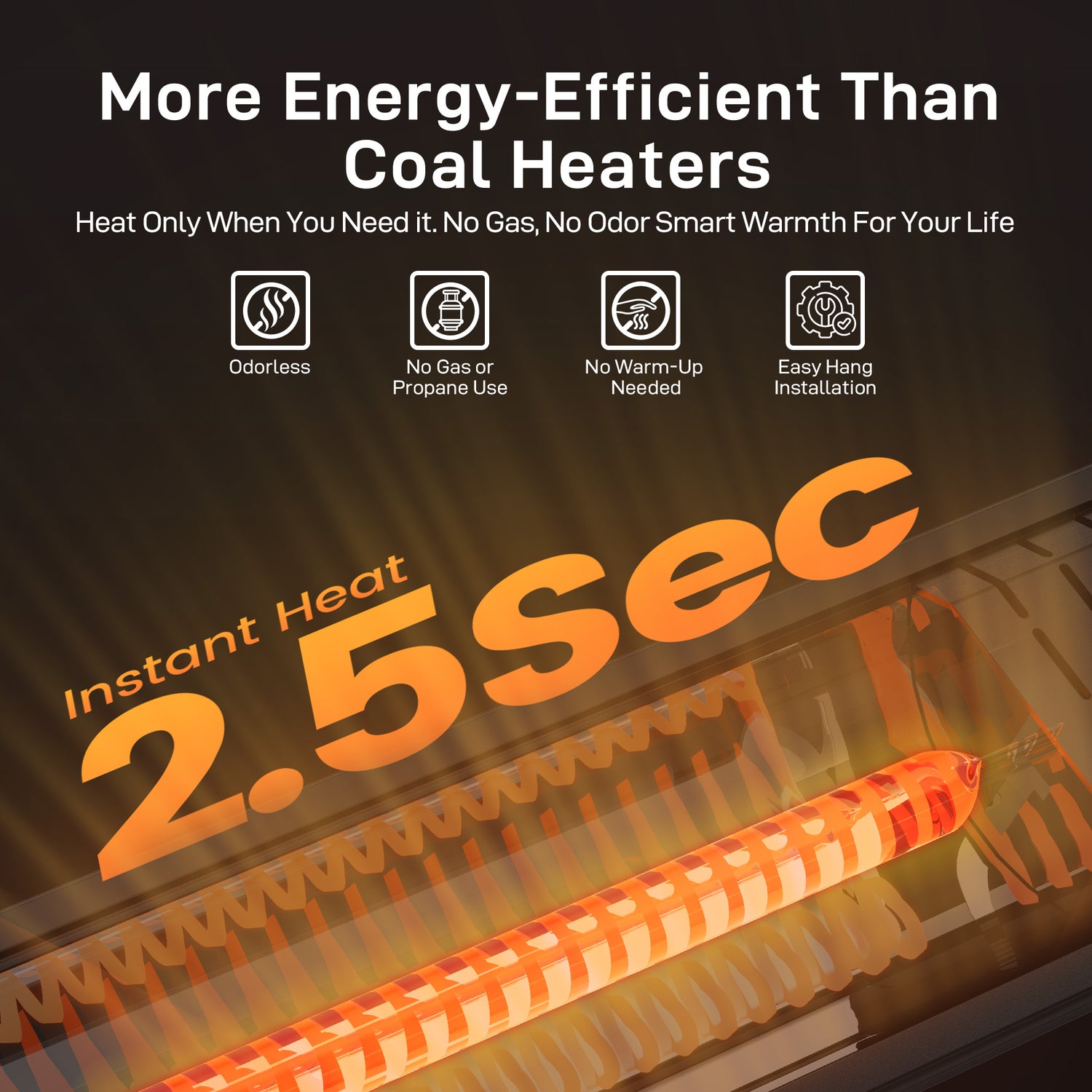 CozyRay-300 Outdoor Infrared Heater 1500W