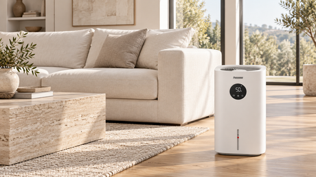 PowerScale CD600 illustrated in a minimalist living room.