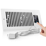 4" x 10" Smart Vent & Strong Air Booster Register Fan with Humidity Sensor